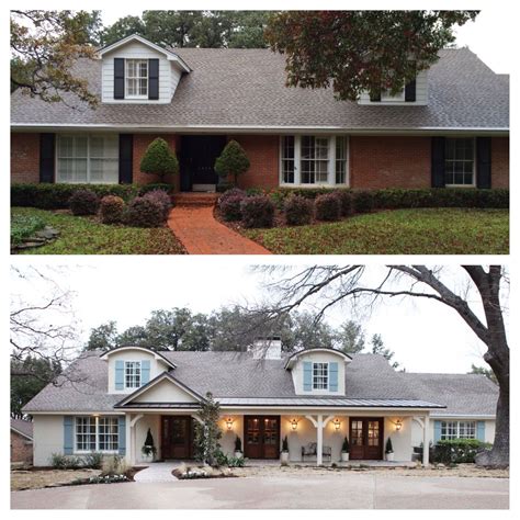 This <strong>makeover</strong> proves that small changes can have a big impact. . Red brick ranch house makeover